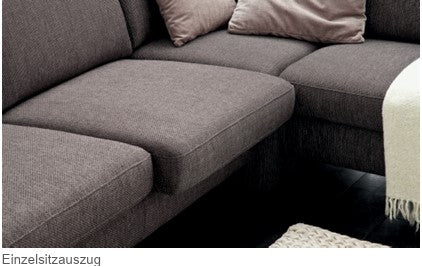 Ecksofa München Dick Leder Dark brown
