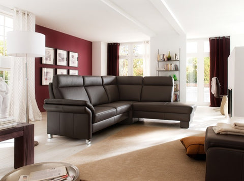 Ecksofa München Dick Leder Dark brown