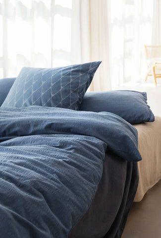 Organic Seersucker Bed Linen Kemeri