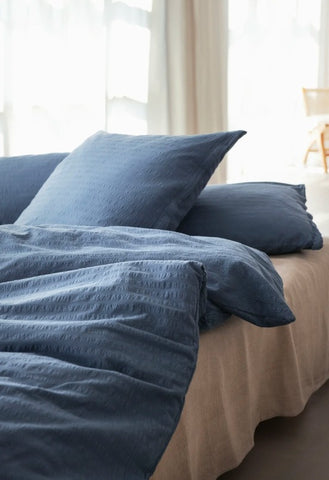 Organic Seersucker Bed Linen Kemeri