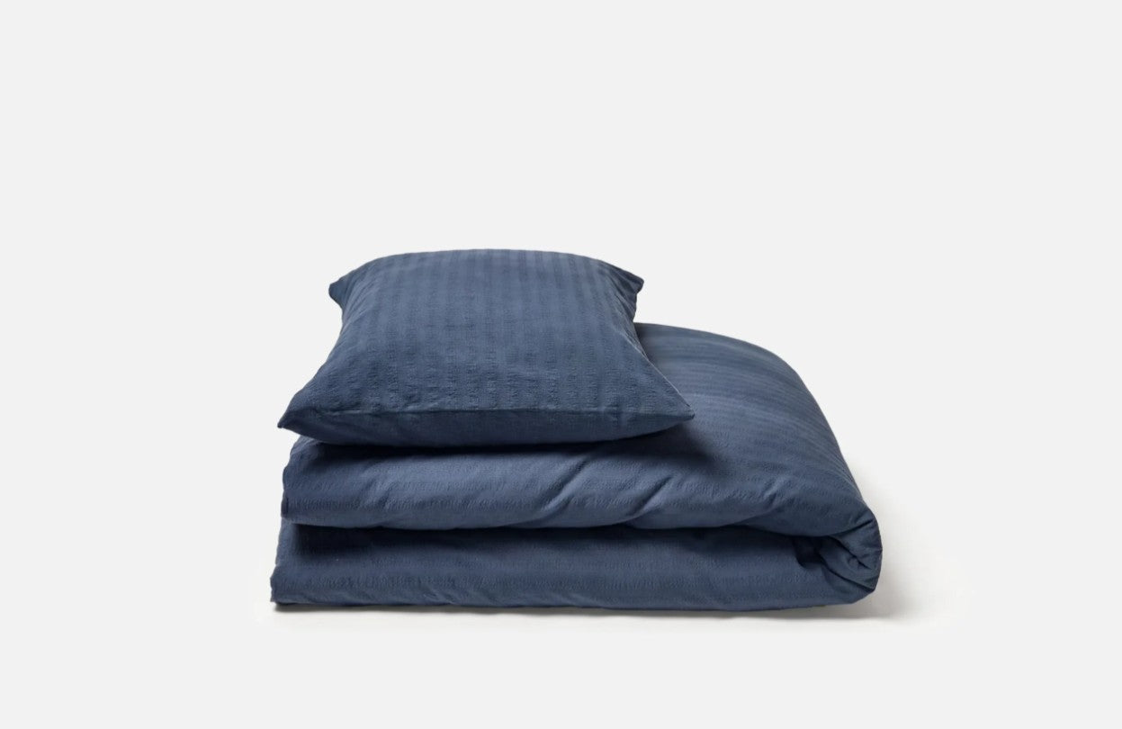 Organic Seersucker Bed Linen Kemeri