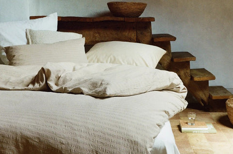 Linge de lit seersucker bio Kemeri