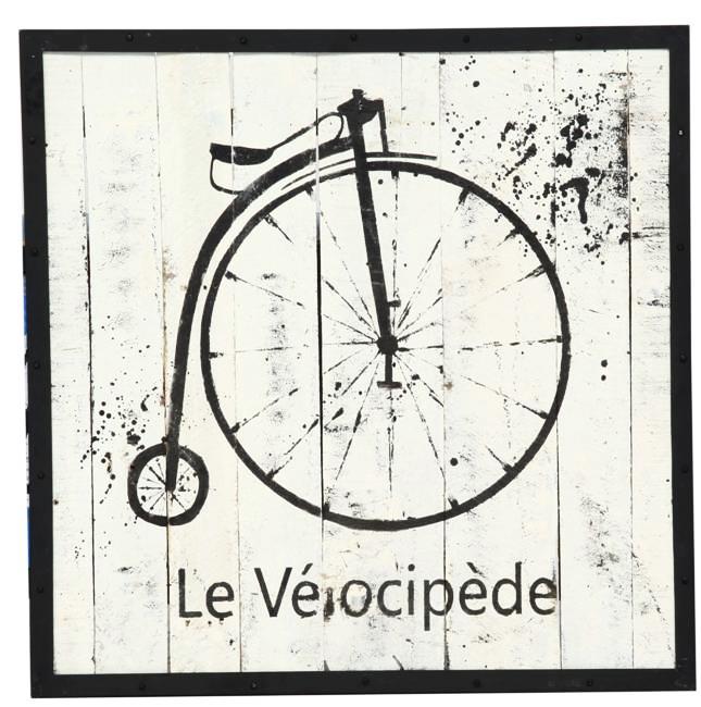 Wandschild Vélocipède