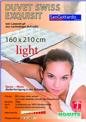 Swiss Exquisite Sommer Light Duvet