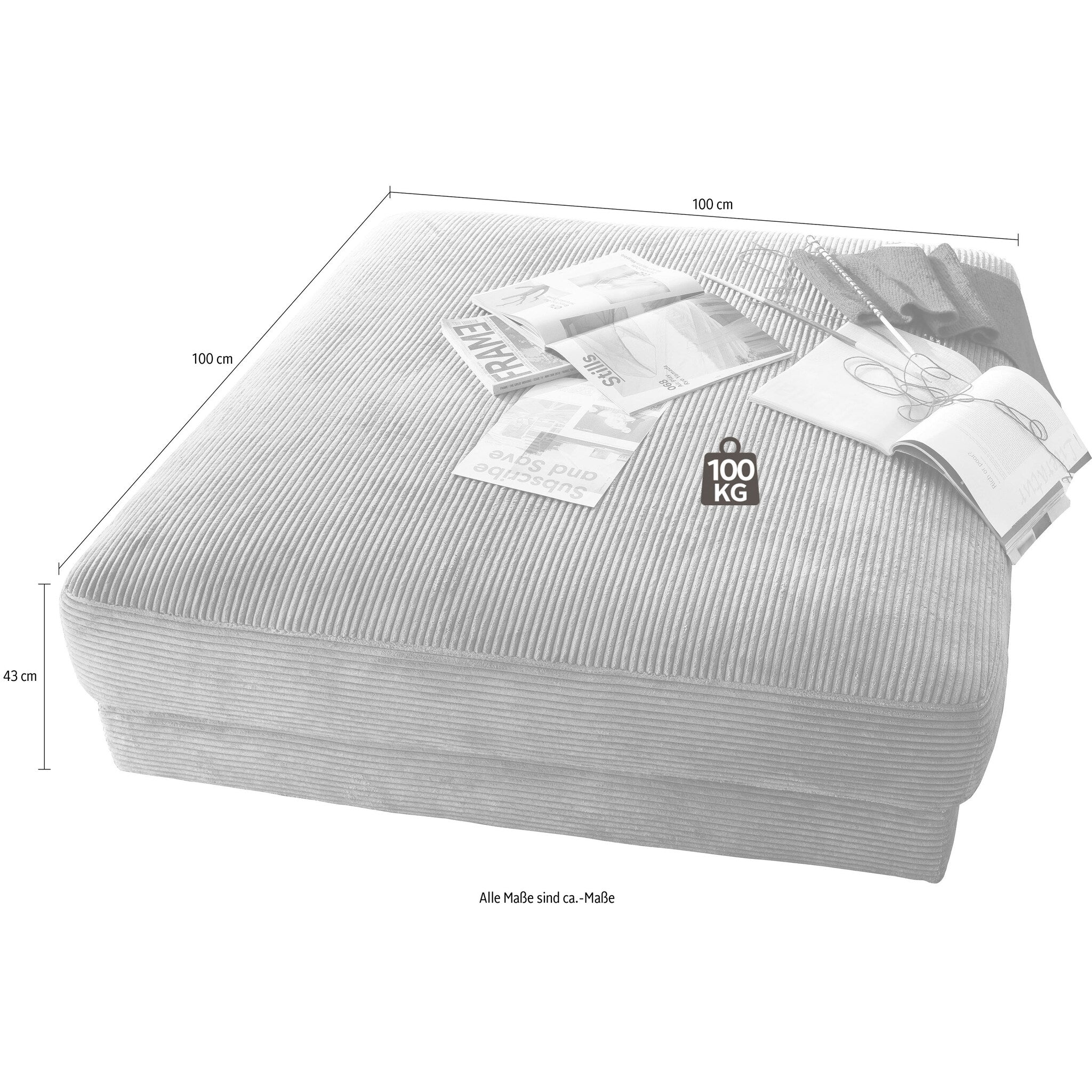 Canapé d'angle et méridienne Nelio Cord taupe