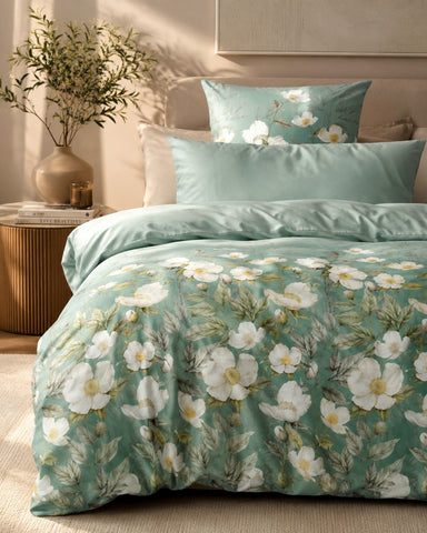 Satin bed linen Bloom