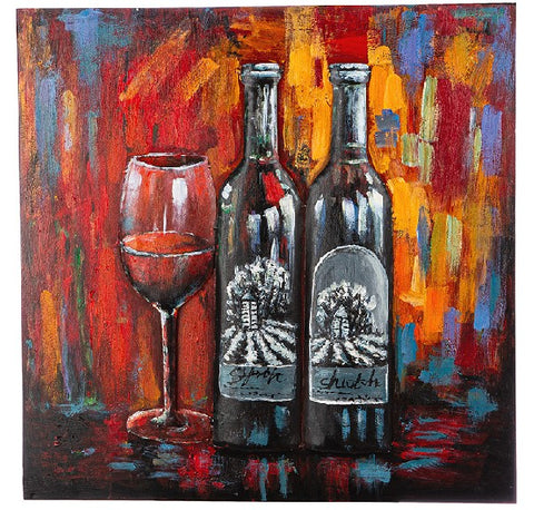 Peinture Art - Dégustation de vins 