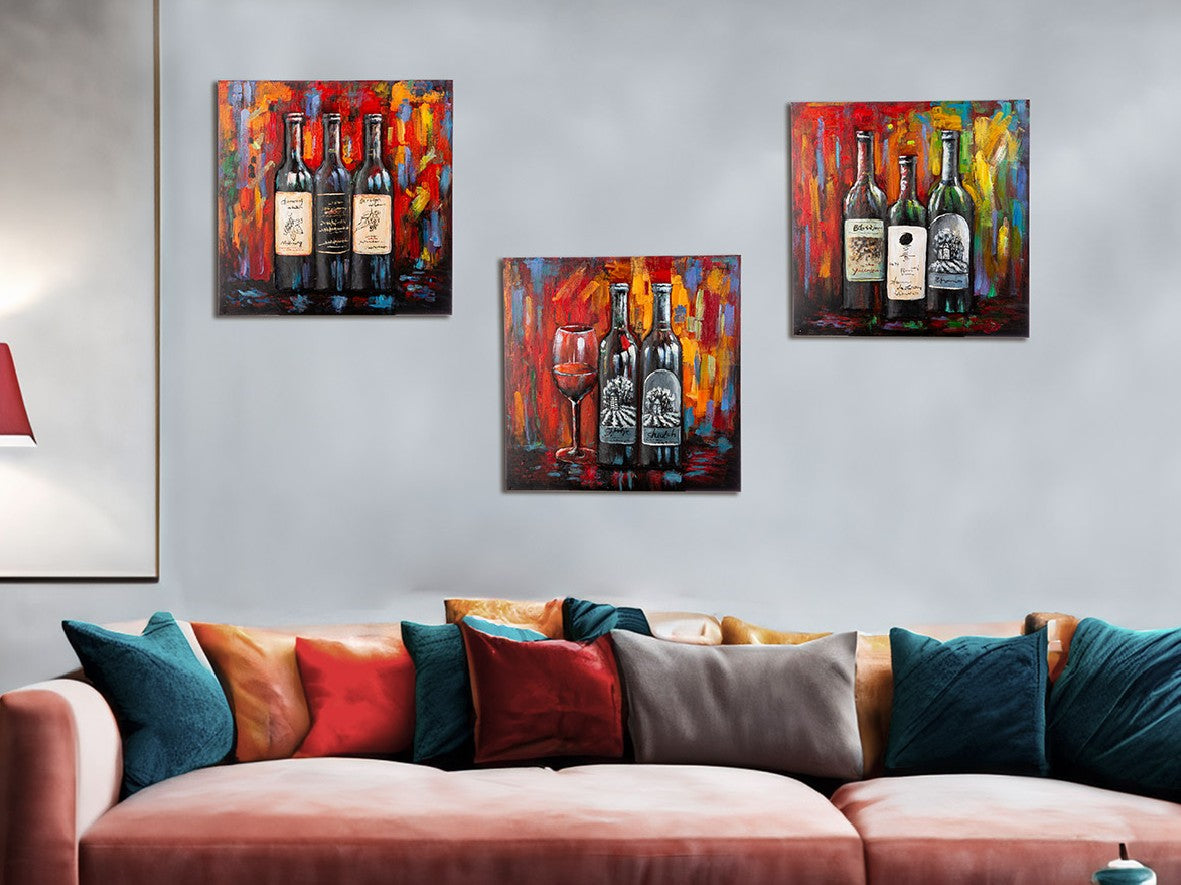Peinture Art - Dégustation de vins 