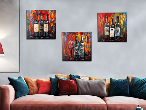 Peinture Art - Dégustation de vins 