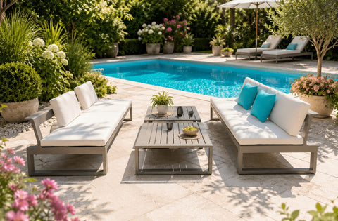 Gartenlounge und Sonnenliege Fiona