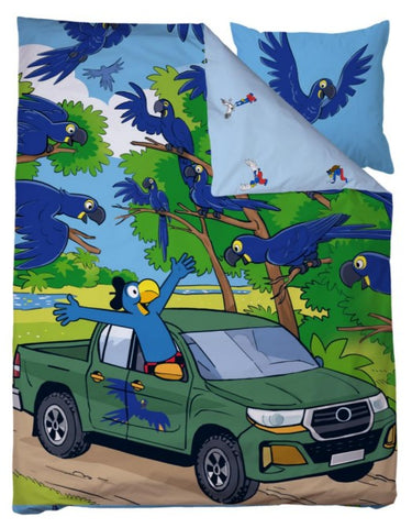 Kinder Bettwäsche Globi Papageien