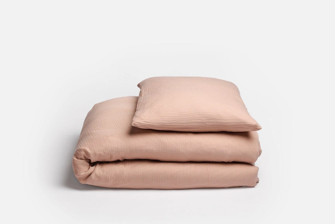 Musselin Bettwäsche Ibiza mahogany rose
