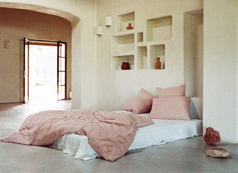 Musselin Bettwäsche Ibiza mahogany rose