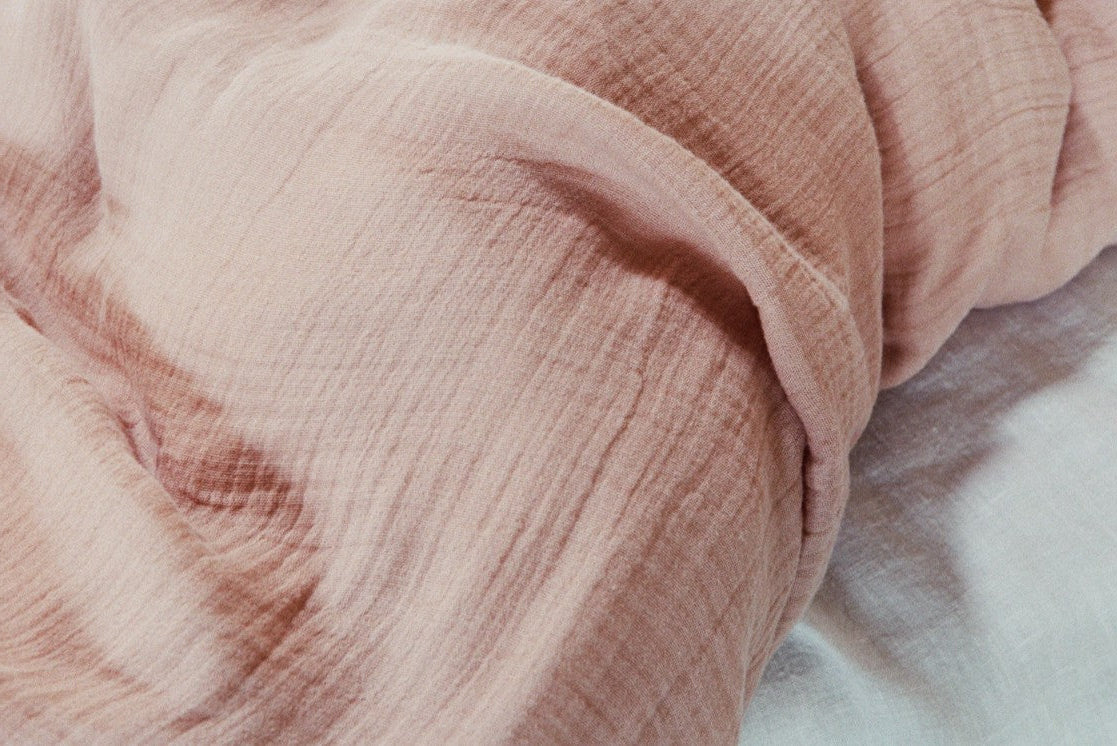 Musselin Bettwäsche Ibiza mahogany rose