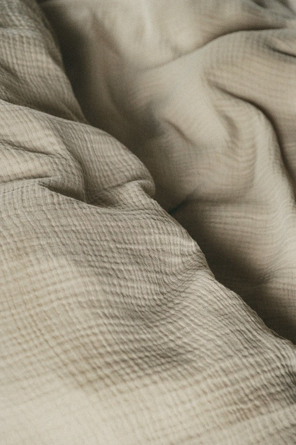 Musselin Bettwäsche Ibiza taupe