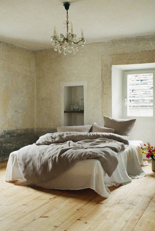 Musselin Bettwäsche Ibiza taupe