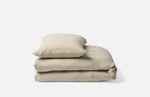 Musselin Bettwäsche Ibiza taupe