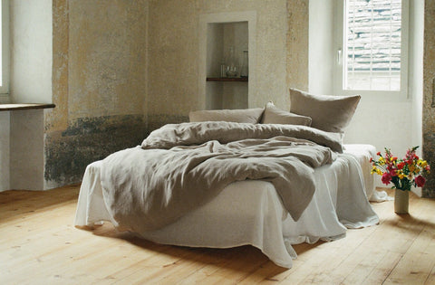 Musselin Bettwäsche Ibiza taupe