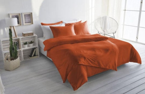 satin bed linen plain