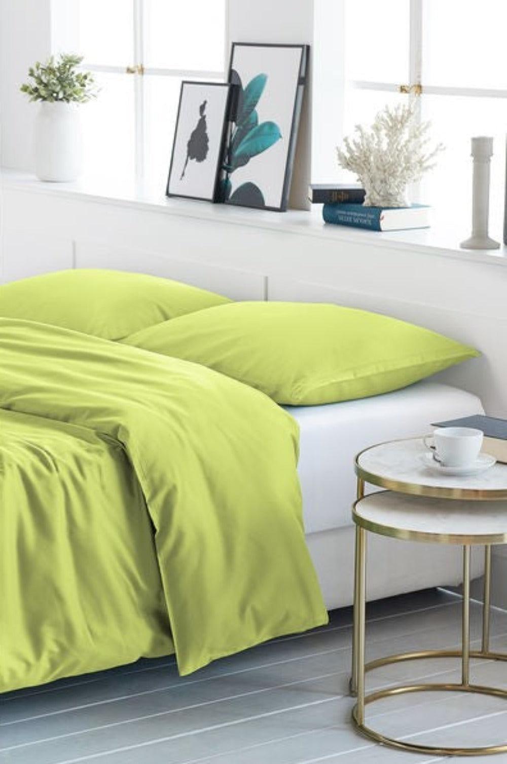 satin bed linen plain