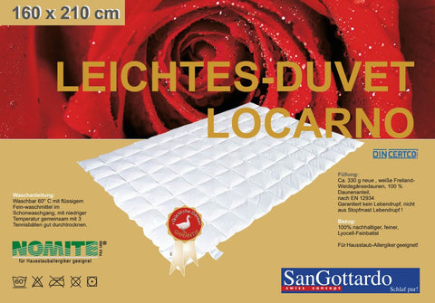 Leichtes Daunenduvet Locarno
