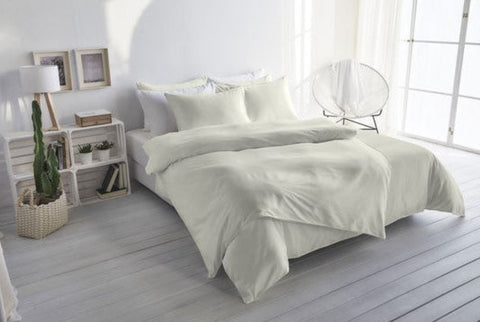 satin bed linen plain