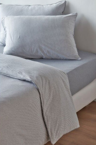 Linge de lit jersey mélangé uni