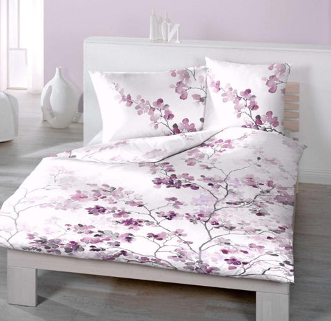 Linge de lit en satin Cerise Sakura