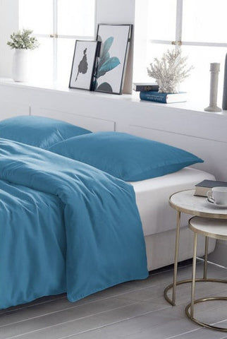 Linge de lit uni en satin