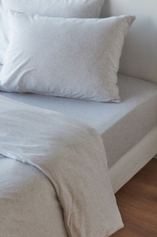 Linge de lit jersey mélangé uni