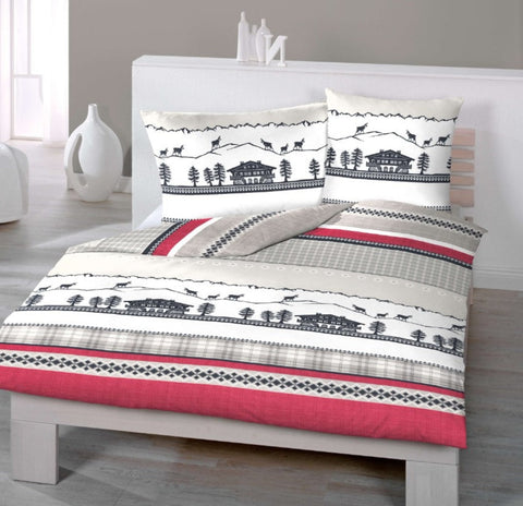 Linge de lit en satin suisse