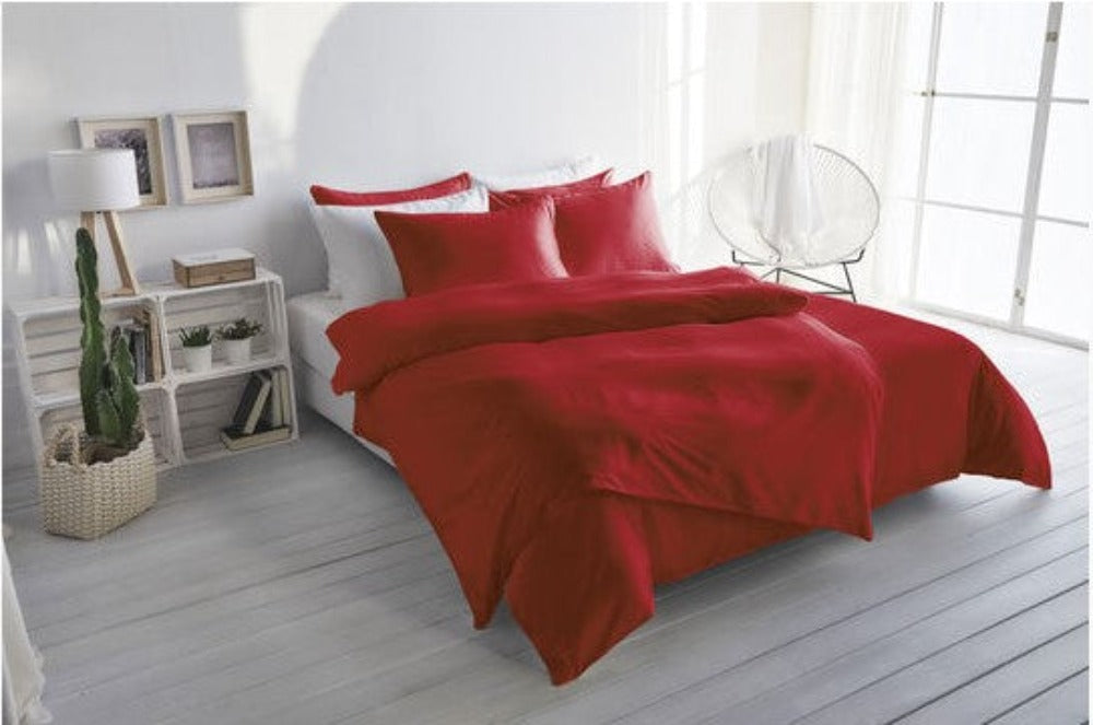Linge de lit uni en satin