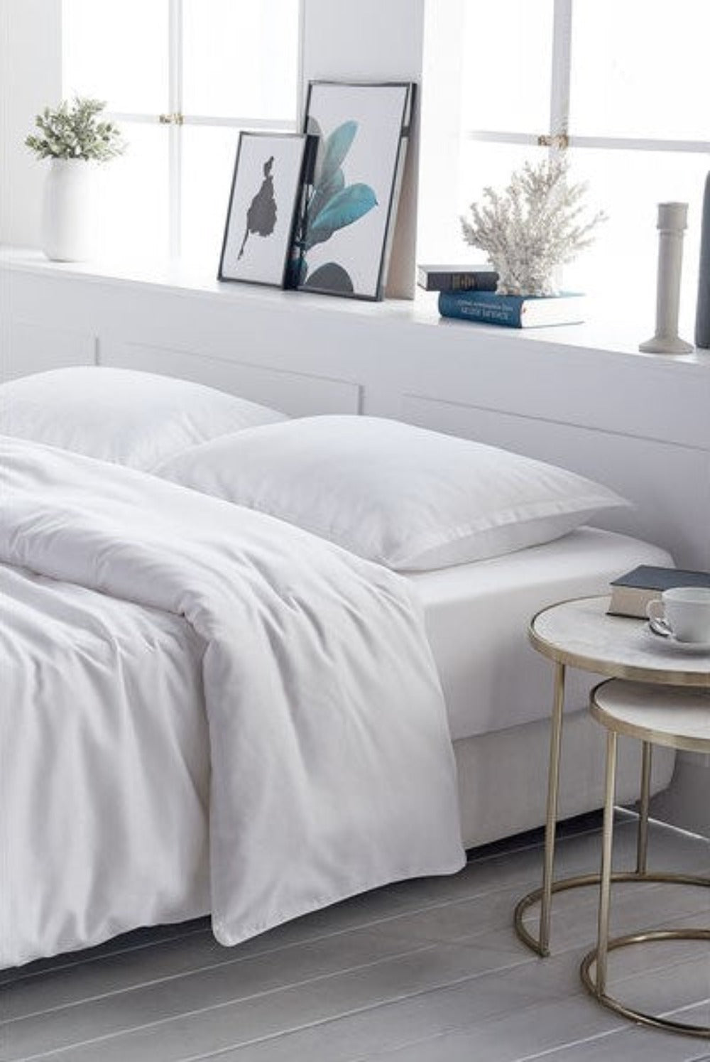 Linge de lit uni en satin
