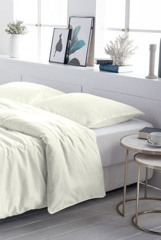 Linge de lit uni en satin