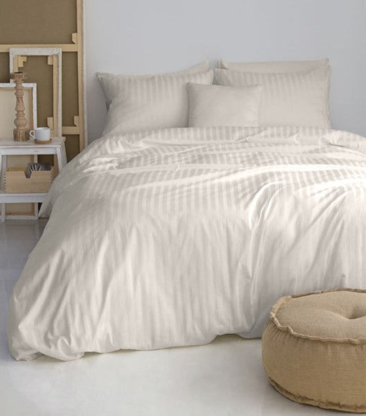 Parure de lit en satin bio Bio