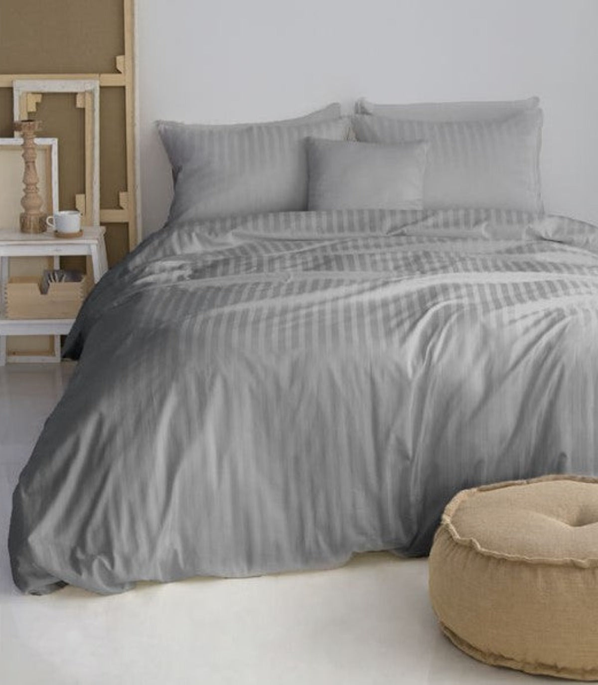 Parure de lit en satin bio Bio
