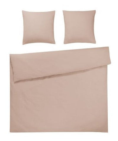 Seersucker Bedding Set Latte Uni