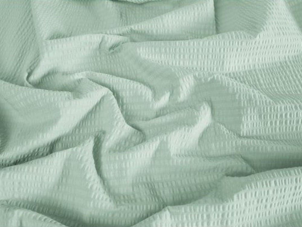 Seersucker Bedding Set Mint Uni
