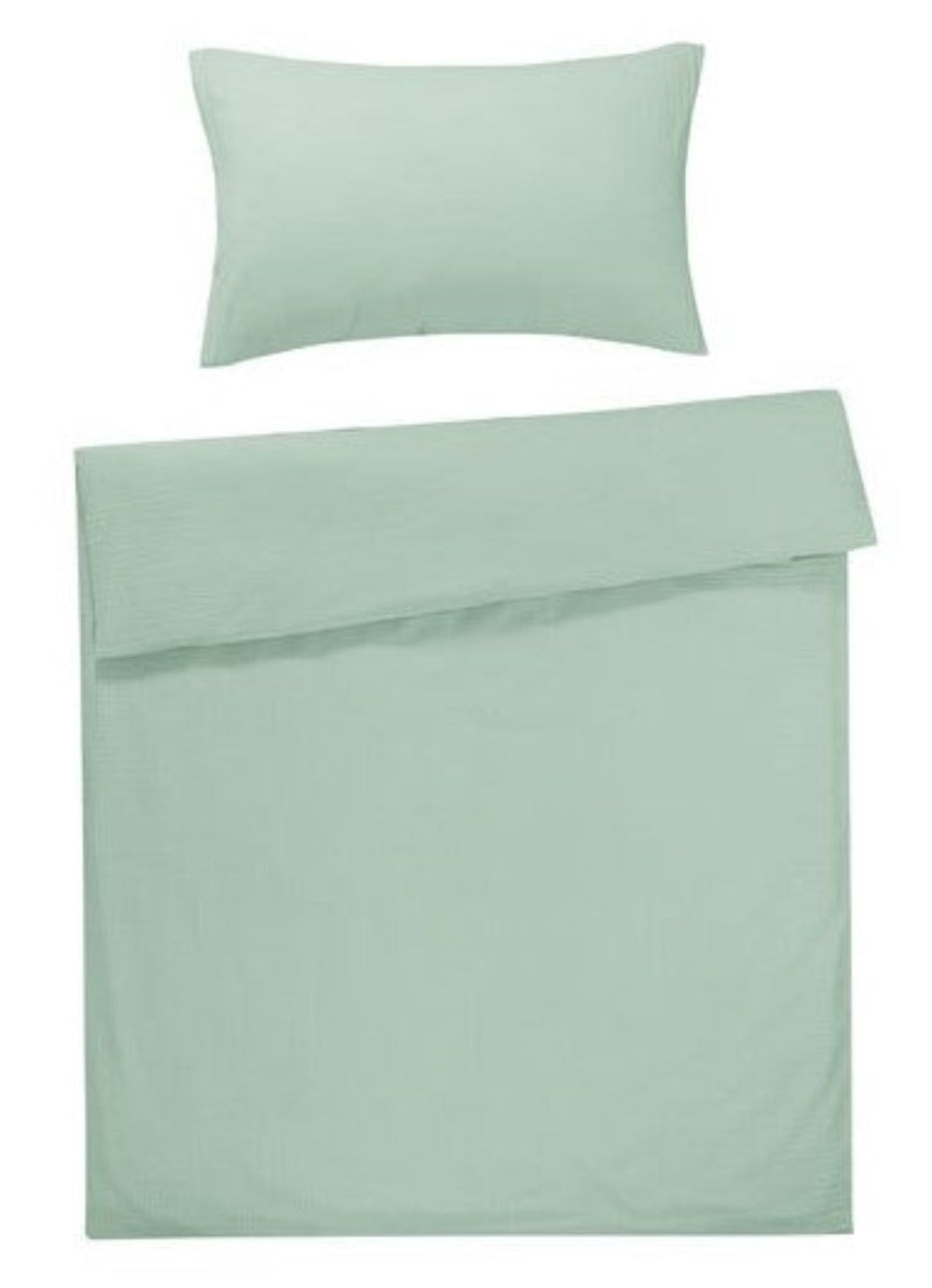 Seersucker Bedding Set Mint Uni
