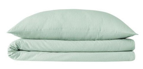 Seersucker Bedding Set Mint Uni