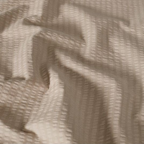 Seersucker Bedding Set Taupe Uni