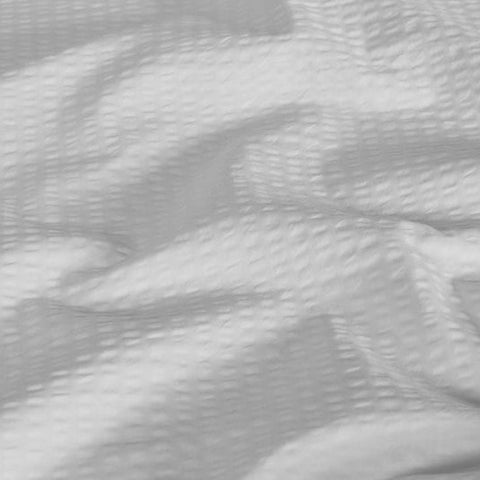 Seersucker Bedding Set White Uni