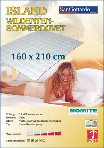 Swiss Exquisite Island Sommer Duvet