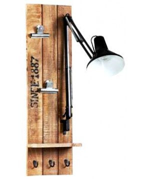 Wandschild mit Lampe Belgien