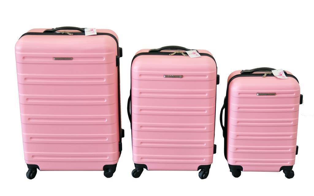 BON  VOYAGE - Hartschalen - Kofferset  3-teilig  ROSA
