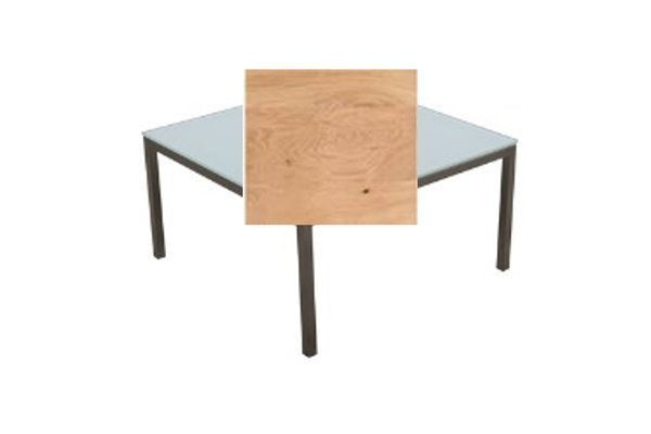 Couchtisch Troy mit Holzplatte