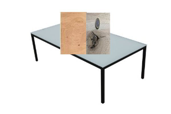 Couchtisch Troy mit Holzplatte