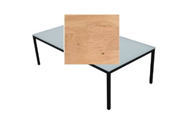Couchtisch Troy mit Holzplatte